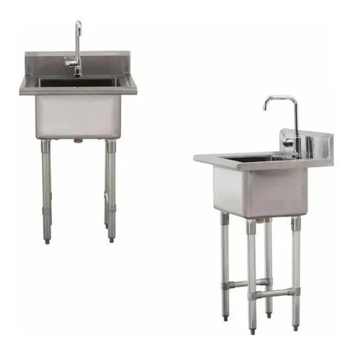 Lavabo Fregadero Industrial De Acero Inoxidable Sj Craft