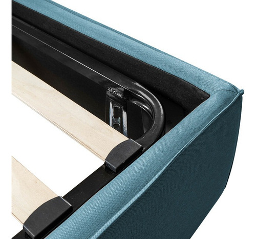 Base Para Colchón Queen Size Roomi Explorer C/ Almacenaje Rs Color Azul