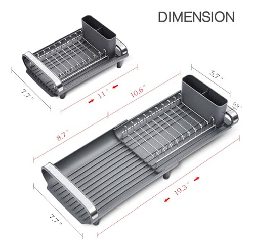 Escurridor De Platos Extensible Toolf, Escurridor De Platos