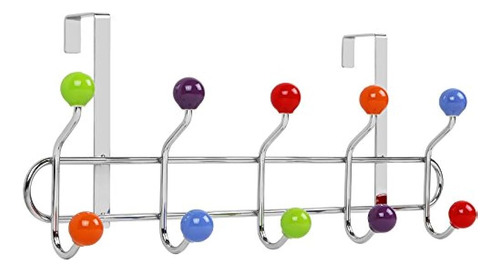 Galashield Over The Door Hook Rack Multi Color Cerámica Knob