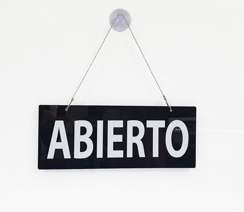 Cartel Letrero Abierto Cerrado Colgar Acrílico Personalizado