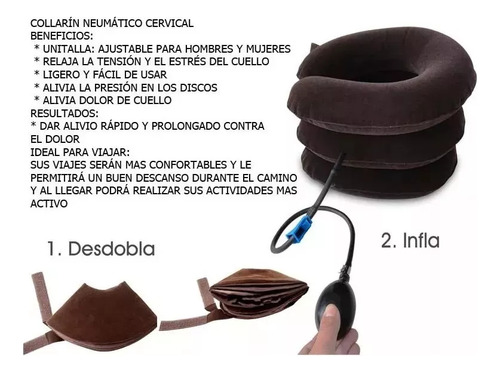 Collarín De Tracción Cervical Ayudar Dolor De Cuello Portati
