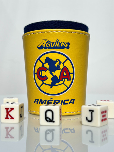 Cubilete America, Cruz Azul, Chivas Y Pumas Con Dados Poker