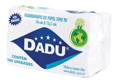 Guardanapo De Papel Tv 14cmx14cm 4x500 Folhas
