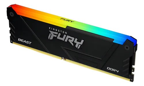 Memoria Pc Fury Ddr4 8gb 3600mhz Beast Rgb Negra