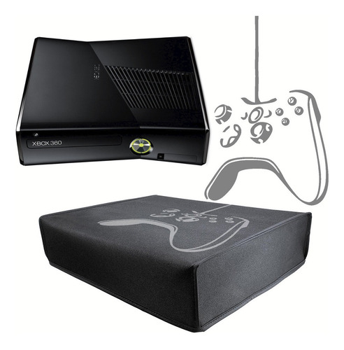 Imagem 2 de 7 de Capa Xbox 360 Superslim E Slim Antipoeira Protetora Console