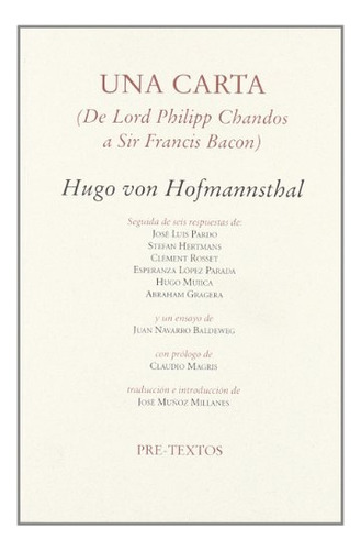 Una Carta - Hugo Hofmannsthal