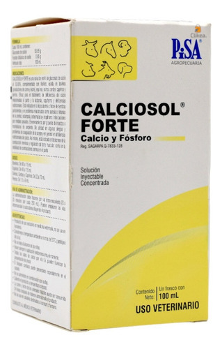 Calciosol Forte Calcio Y Fosforo Bovinos 100 Ml Pisa