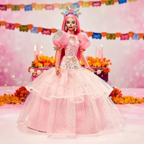 Barbie Pink Magnolia Catrina Dia De Muertos Mattel 2023 (Usado)