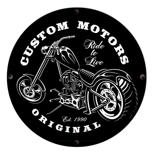 #367 - Cuadro Decorativo Vintage / Moto No Chapa Garage