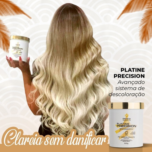 Kit Pó Platine Precision White + Ox 30 Volumes Dyusar Tom 10