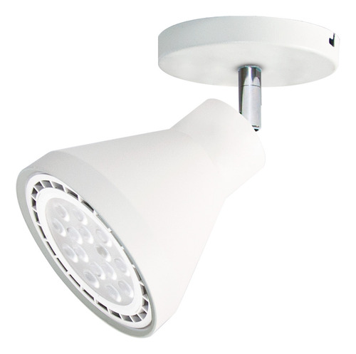 Aplique Pared Spot Direccionable 1 Luz Apto Led Ar111 Gu10 Estructura Blanco