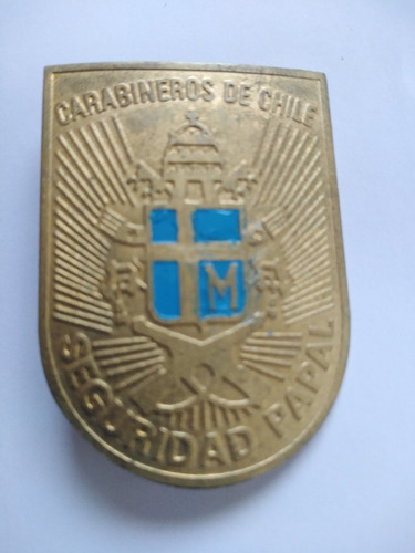 Insignia Carabineros, Guardia Papal De Visita Juan Pablo Ii