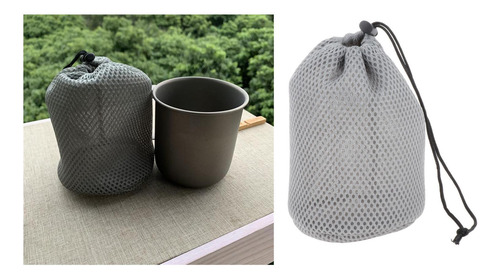 Bolsa De Malla Portátil Con Cordón Bolsa De Almacenamiento