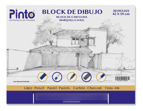 Block De Dibujo Cartulina Marquilla 42x59 Cm 