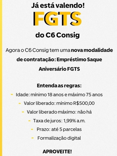 Imagem 1 de 1 de Saque Aniversário Fgts