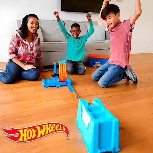 Pista Hot Wheels Caixa de Manobra track builder +2 carrinhos - GAMES &  ELETRONICOS