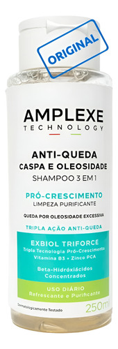 Amplexe Shampoo Coceira Niacinamida Zinco Pca Hidroxiácidos