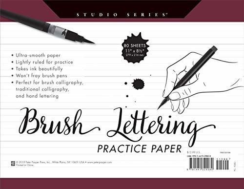 Book : Studio Series Brush Lettering Practice Paper (pad) -