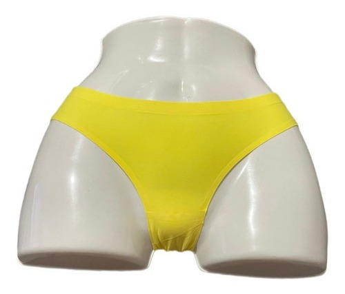 Colales Sin Costura Tanga Sexi Invisible Color Amarillo 100