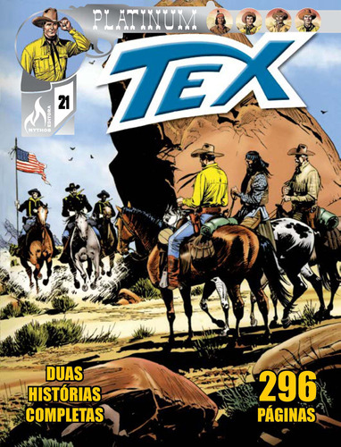 Tex Platinum Nº 21, de Nizzi, Claudio. Editora Edições Mythos Eireli, capa mole em português, 2018