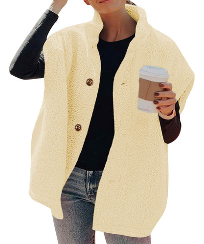 Chaqueta Para Mujer, Abrigos De Moda De Invierno Con Botones