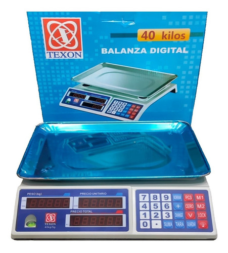 Bascula Electrónica Balanza Digital Gramera 40 Kg