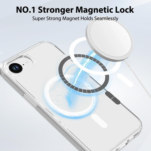 Funda Magnética Compatible Magsafe Para Iphone 16e 2025 Transparente Iphone 16e