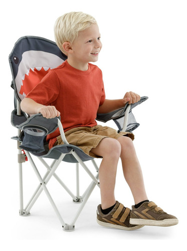 Silla Infantil Niños Plegable 54kg 120lb Campismo Outdoor Color Tiburon
