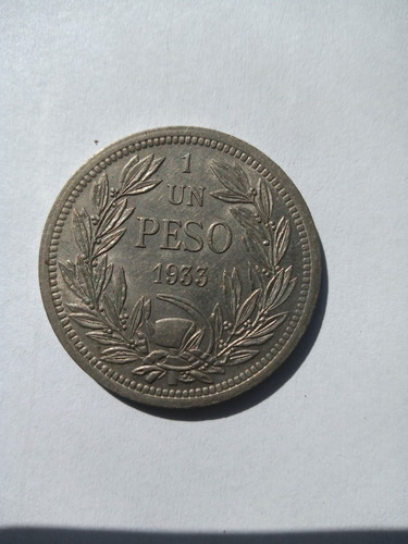1 Peso Chileno 1933 (Usado)