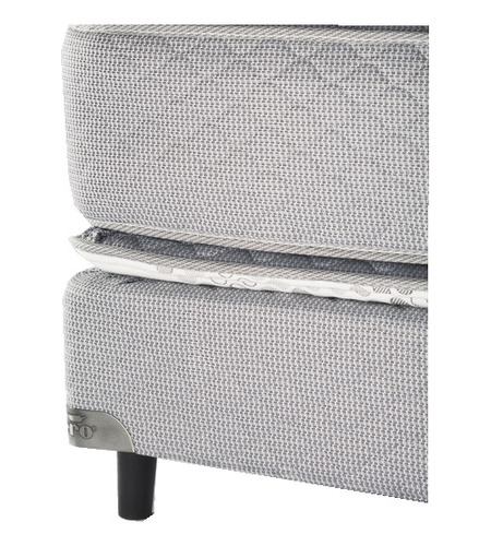 Sommier 2 Plazas Resorte Pocket Piero Doble Pilow Top 38 Cm