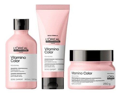 L´Oréal Kit Vitamino Color Resveratrol Trio Pequeno