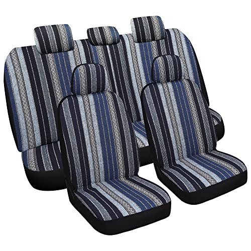 Fundas De Asiento Baja Saddle Blanket, Juego Completo D...