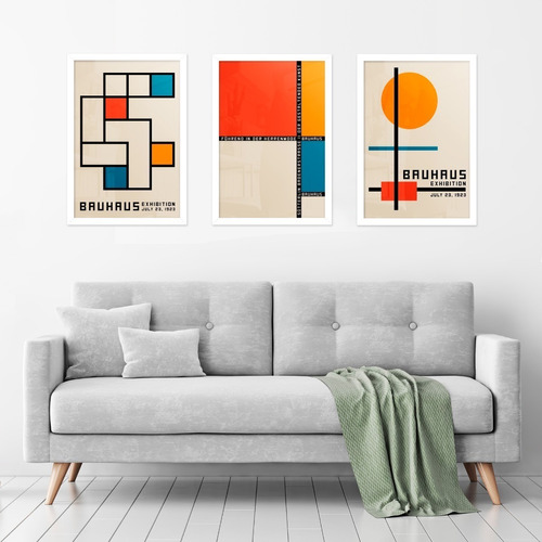 Cuadros Bauhaus Decorativos Modernos Abstractos 35x50c/u