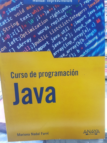 Libro Curso De Programación En Java (mariona)