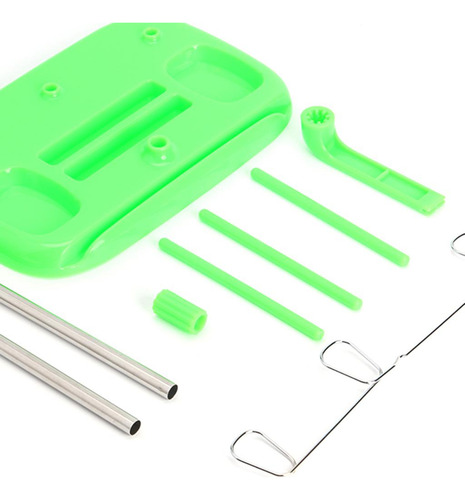 Juego De Soporte De Carrete De Hilo Herramientas De Verde
