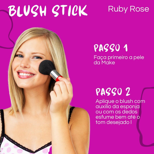 Blush Stick Bastão Ruby Rose Solar Orange