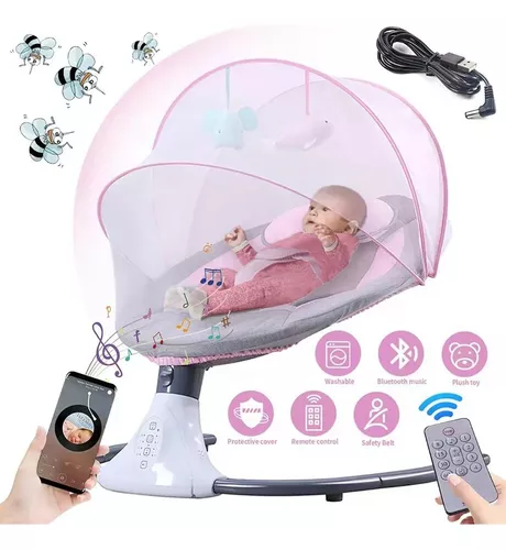 Columpio Mecedora Electrica para bebe Mosquitero Cuna Moises PICOOL Mecedora  Electrica