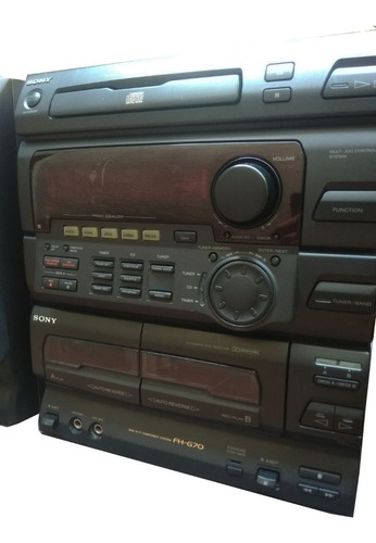 Sony Minicomponente Cd Radio Am Fm Aux Hcd-h701 Impecable! (Reacondicionado)