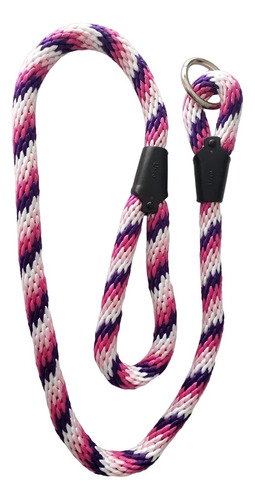 Lazo Cordón Collar De Ahogo Perros Morado Fucsia Rosa Blanco