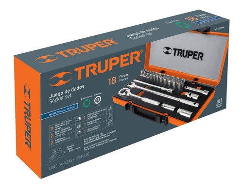 Imagen 2 de 10 de Juego Set Kit Herramientas Tubos 19 Piezas Truper En Cuotas