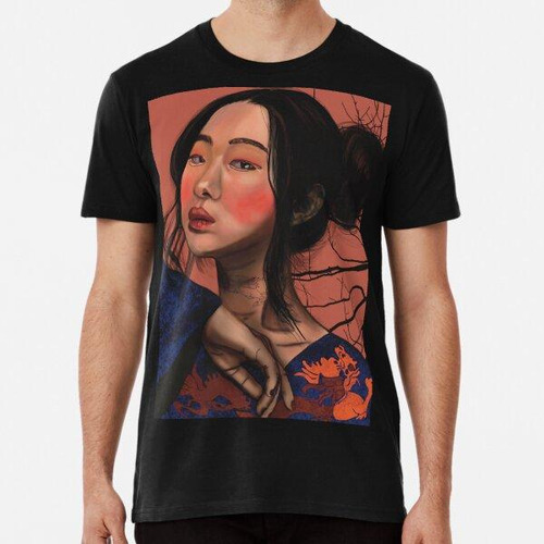 Remera Geisha, Elegancia Y Fuerza - Arte De Retrato Digital 