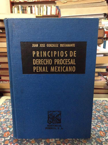 Principios De Derecho Procesal Penal Mexico Jose González