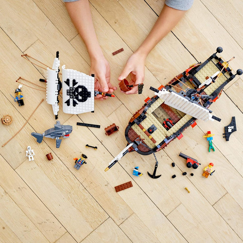 Bloques De Construcción Lego 1260 Piezas Barco Pirata