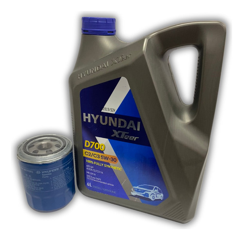 Filtro Aceite + 5w30 Dpf 6l Hyundai H1 2011-2018 2.5 D4cb