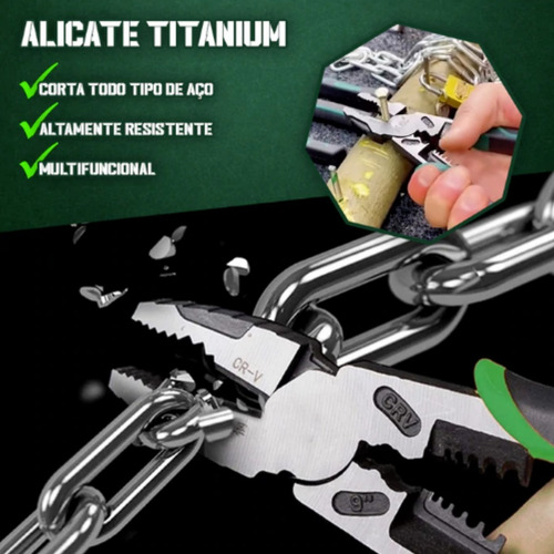 Alicate Max Titanium Corta Tudo! Pronta Entrega Brasil