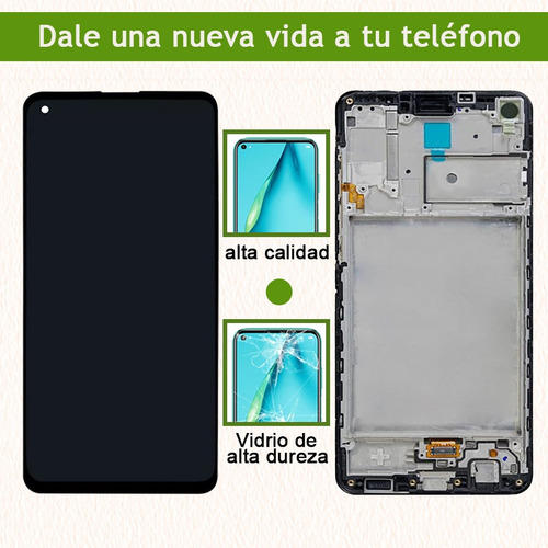 Para Samsung A21s Sm-a217f/m Pantalla Lcd Con Marco