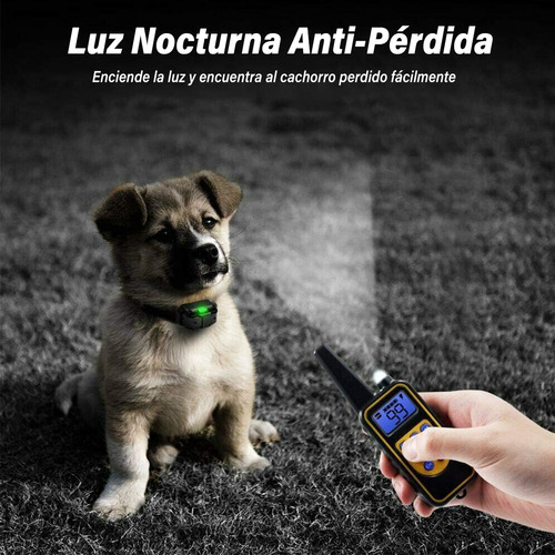 Collar De Choque Eléctrico Para Perro De Entrenamiento Color Negro