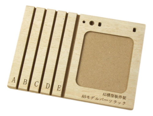 Piezas Modelo Estante De Madera De 5 Ranuras 12cmx22cm