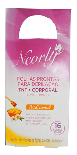 16un Folhas Tnt Prontas Depilatórias Corporal Neorly